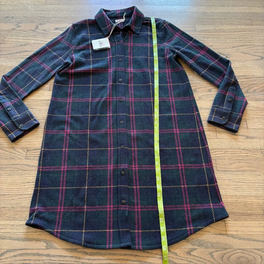 Faherty Legend Sweater Dress Outer Limits Plaid Womens Medium‎ New
